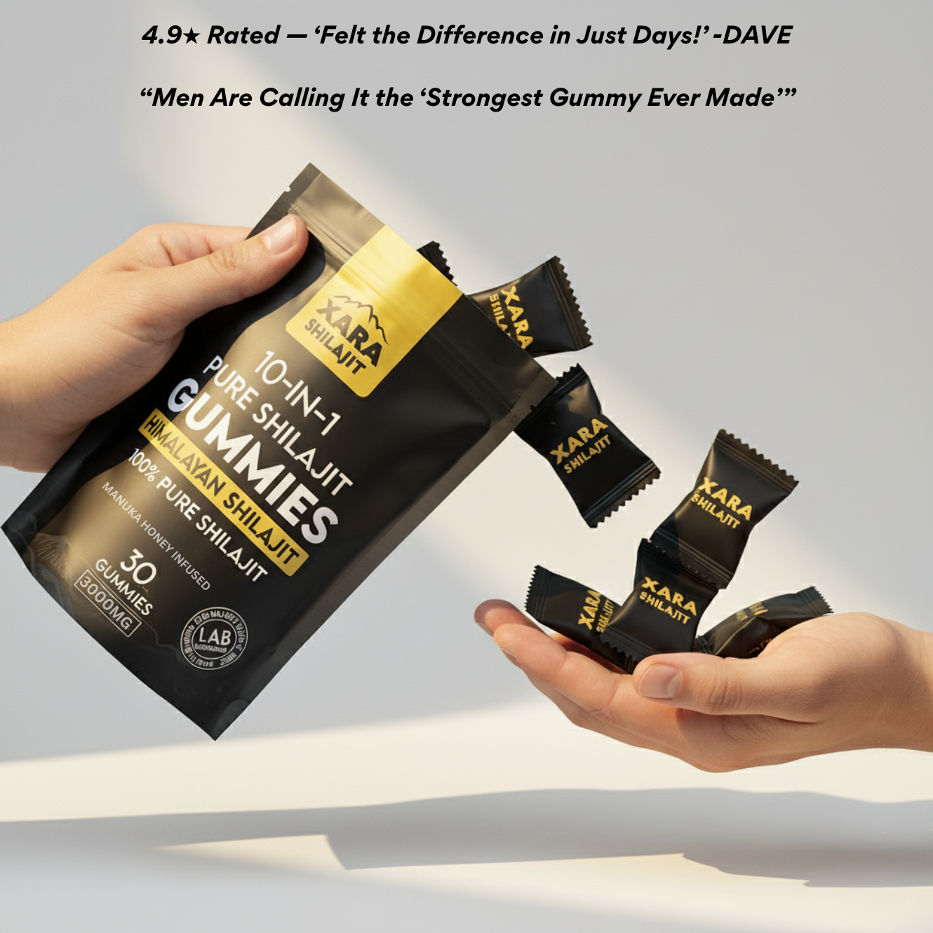 XARA SHILAJIT® 10 in 1 Alpha Gummies + Zeolite Binder Combo